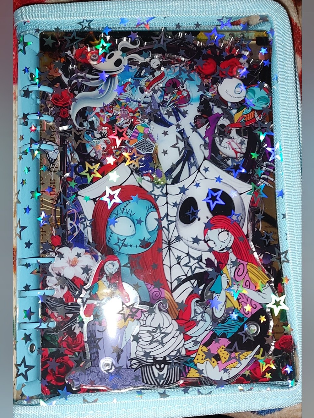 New! A5 Jack & Sally Acrylic Shaker Notebook With Paper